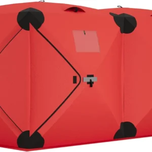 Large Pop-Up Portable Hub-Style Ice Fishing Shelter
